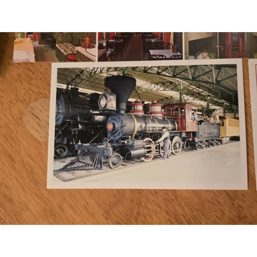 Vintage Railroadiana Collector Lot: SunsOut Puzzle, B&W Photo, Plate, Spike &...